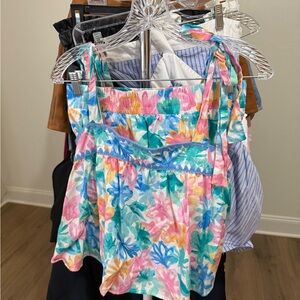 Floral Tie-Shoulder 2 piece set - Multi